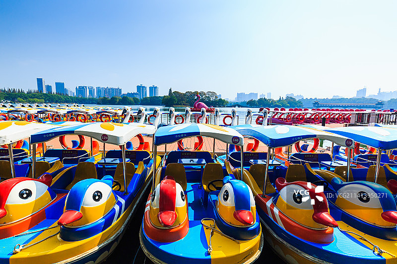 长沙 烈士公园 火烈鸟游船码头图片素材