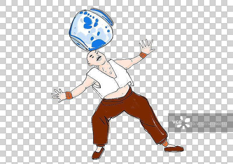 节日风俗人物浮世绘设计元素杂技艺人图片素材