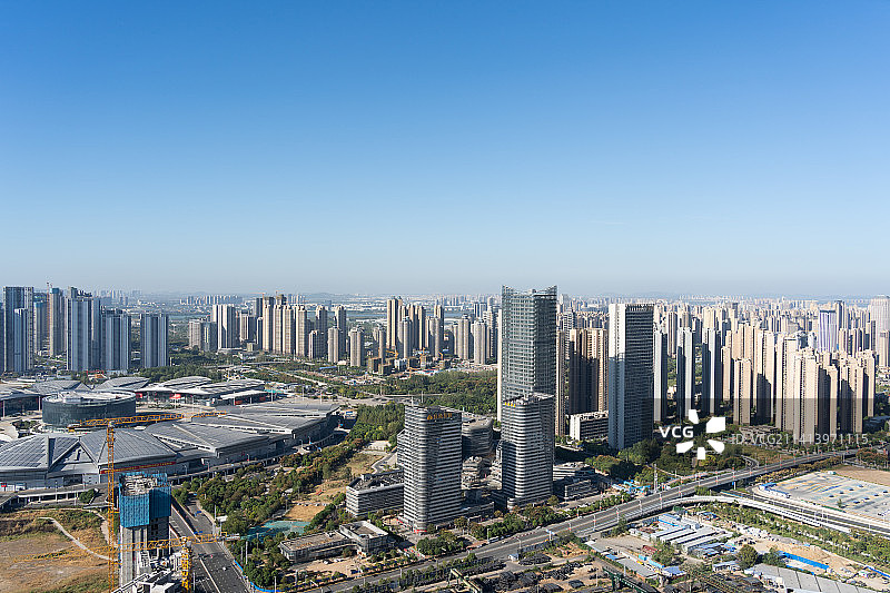 武汉市汉阳区武汉国博中心全景图图片素材