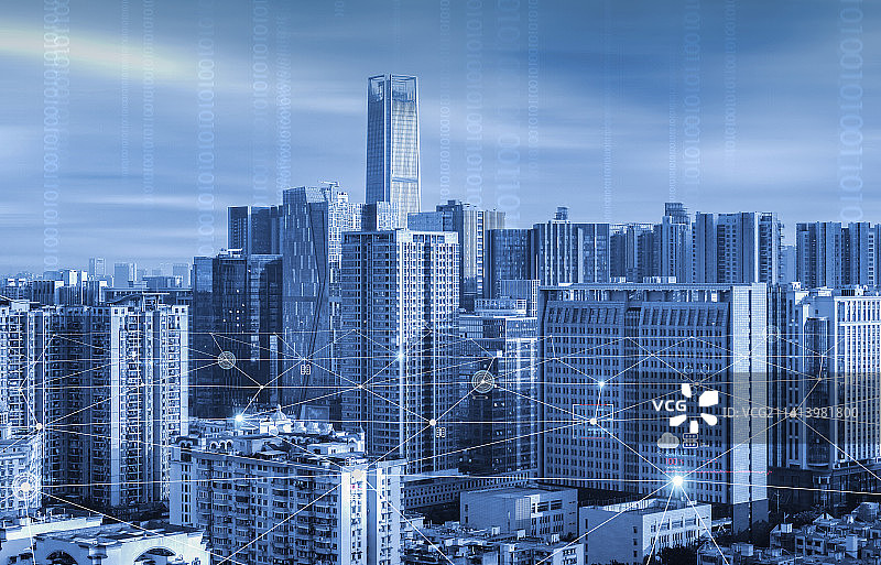 物联网大数据云计算元宇宙城市规划设计管理运营RFID公共服务信息化数字化能源水务消防社区应急民生电子图片素材