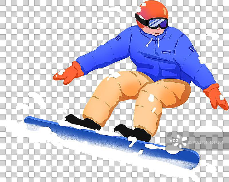 滑雪的人滑单板图片素材