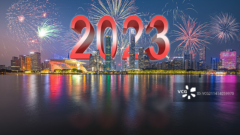 2023年广州烟花图片素材