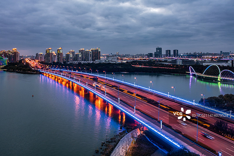 苏州金鸡湖图片素材