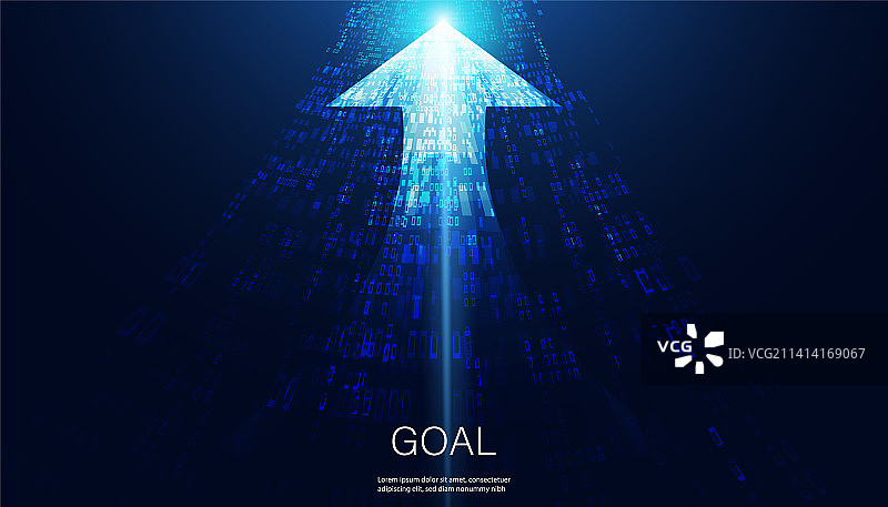 抽象蓝色光速箭头前进背景图片素材