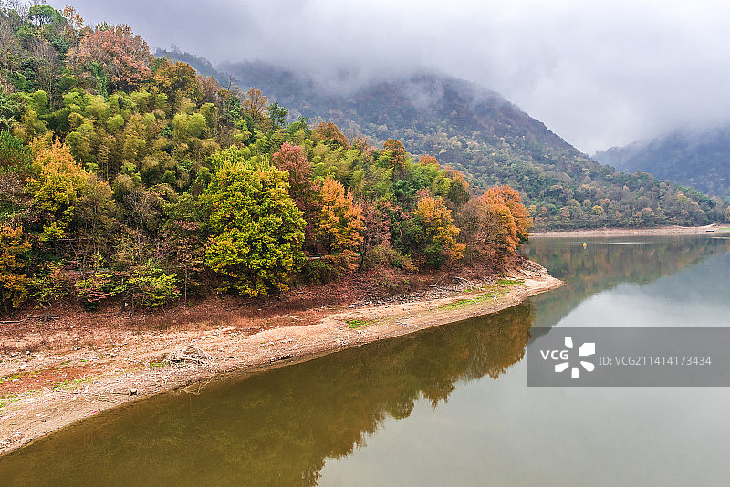 安徽黄山市太平湖镇风光图片素材