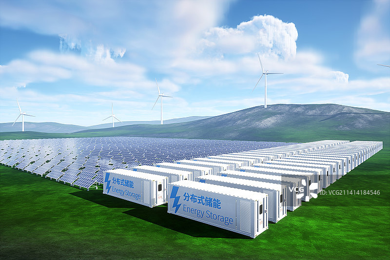 新能源，电力，碳中和，绿色，储能图片素材