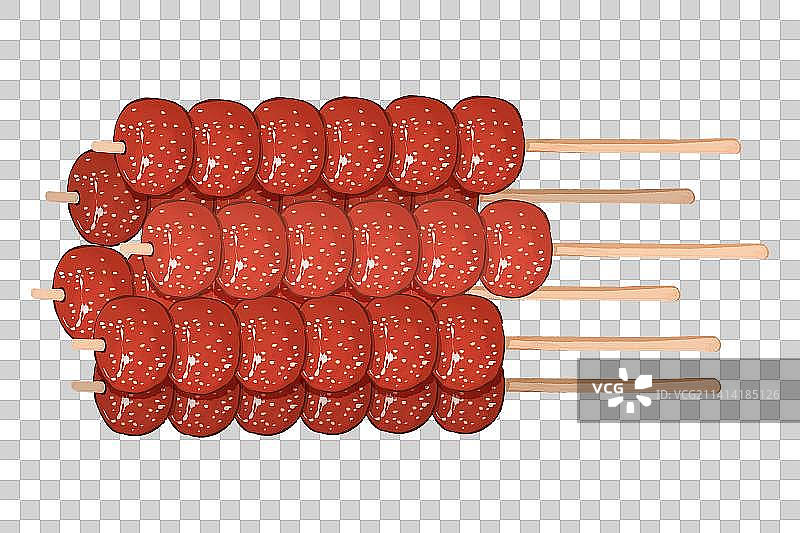 传统节日新年春节过年喜庆元素糖葫芦图片素材