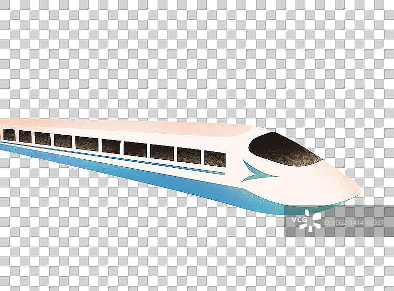 高速行驶的高铁有轨列车火车交通工具图片素材