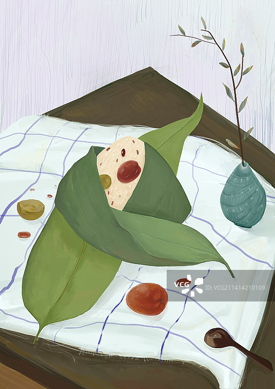 端午粽子插画图片素材