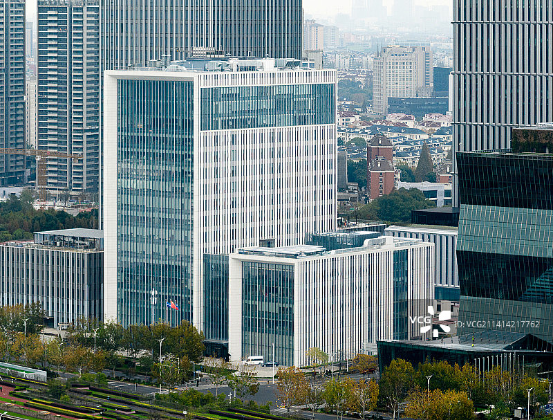 中国上海浦东浦发银行总部大楼组图图片素材