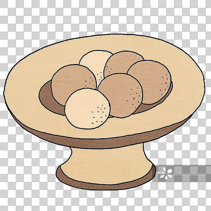 中国风盘子里的桂圆图片素材