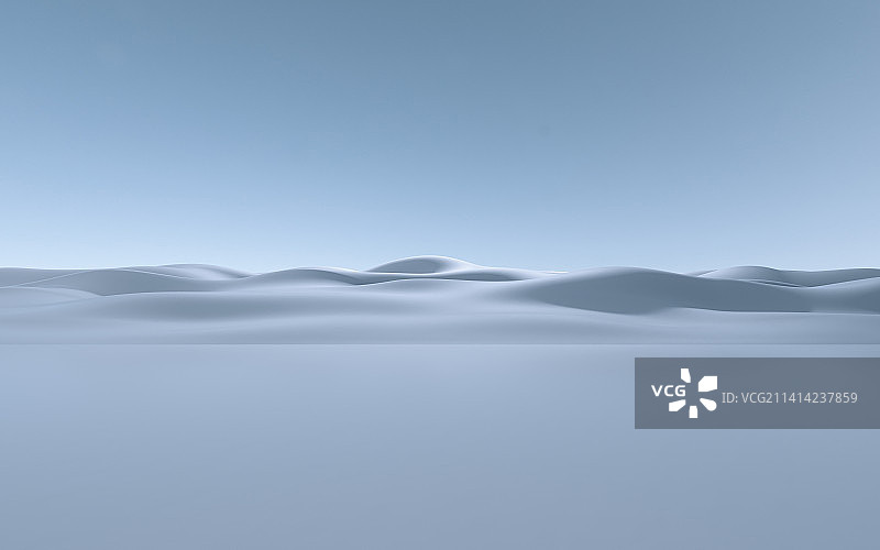 起伏地形天空图片素材