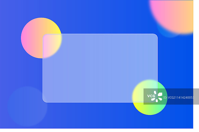 蓝色科技风流行渐变玻璃背景图片素材