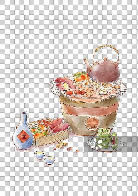 围炉煮茶图片素材