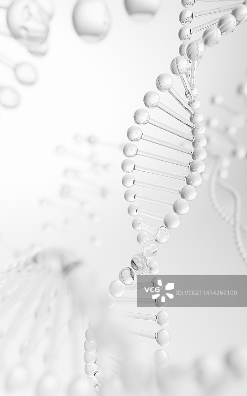 3D渲染生物科技分子结构背景图片素材
