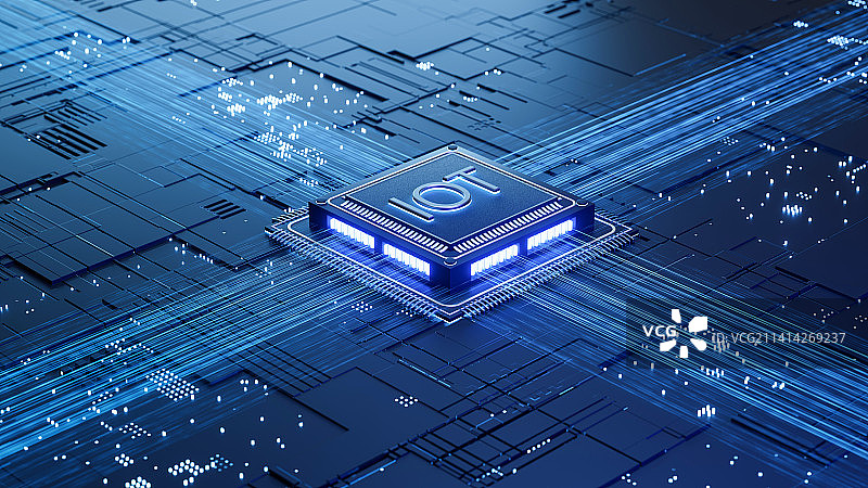 IOT物联网芯片创意图图片素材
