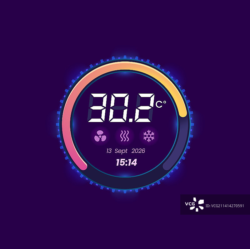 恒温器温度计温度控制刻度盘图片素材