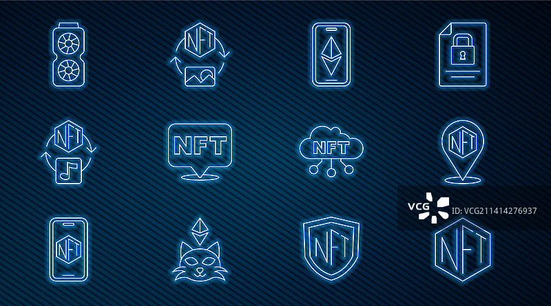 NFT数字加密艺术以太坊ETH图片素材