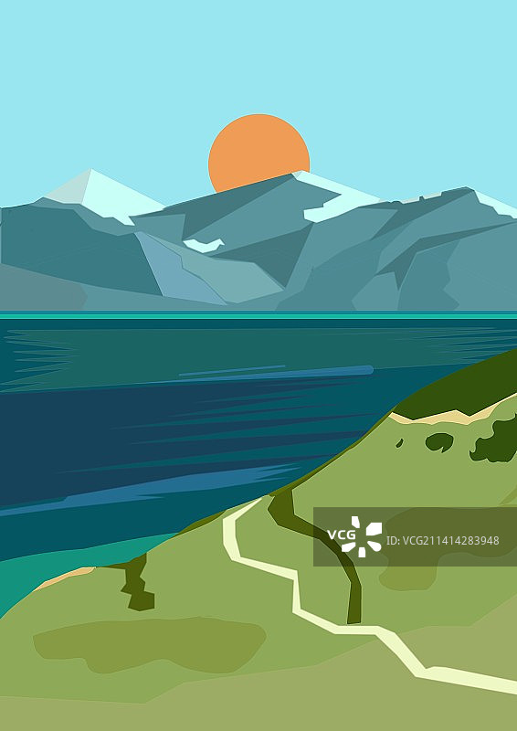 扁平风插画图片素材