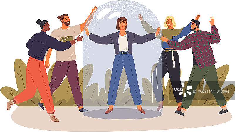 保护个人空间，避免陌生人侵扰图片素材