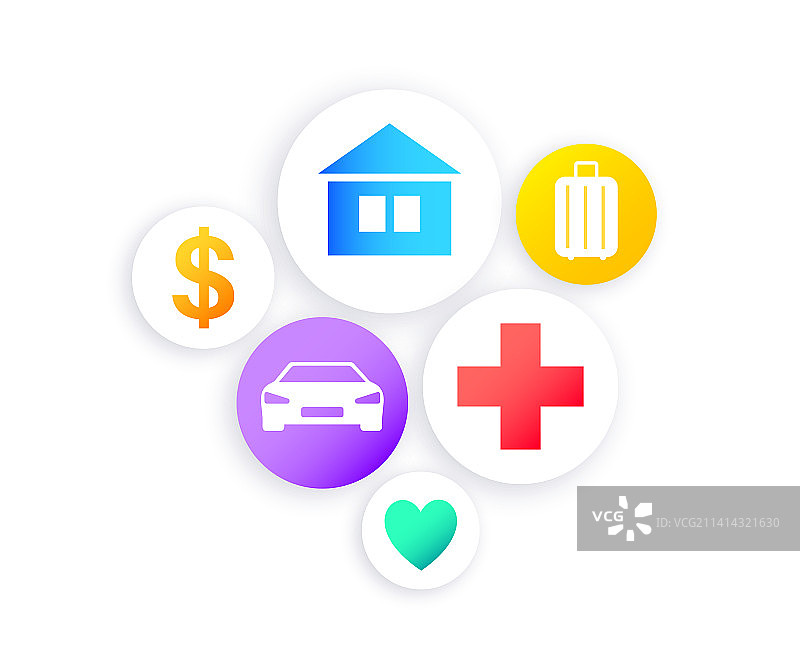 保险机构图标图片素材