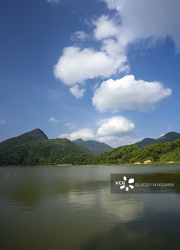 惠州自然风光（风车山下的湖）图片素材