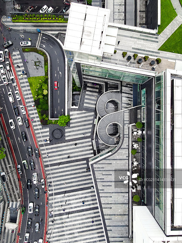 长沙五一广场航拍图片素材