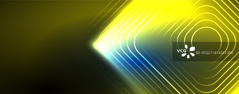 霓虹灯发光的科技线高科技未来图片素材