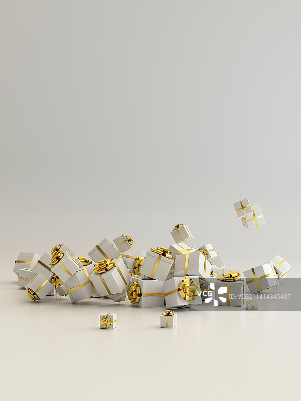 3D渲染的礼盒场景图片素材