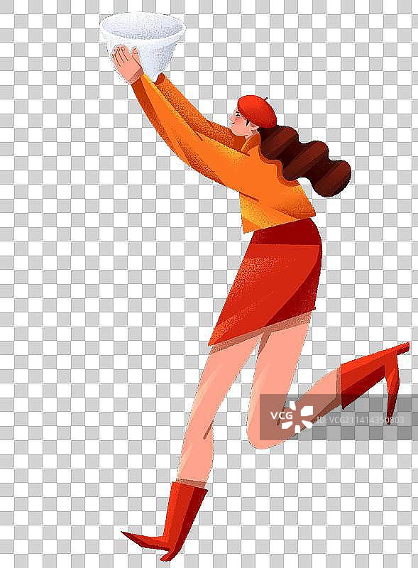 围炉煮茶-元素-一家人图片素材