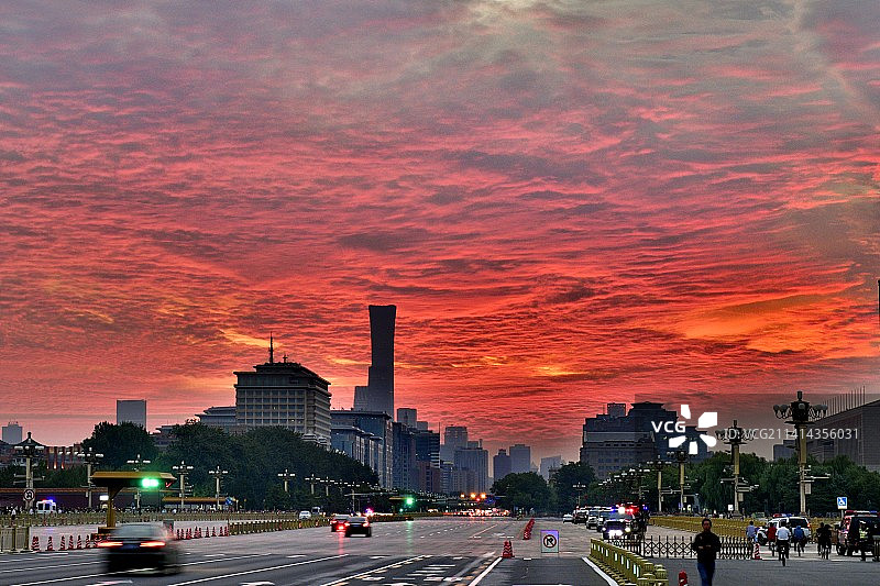 天安门的清晨图片素材