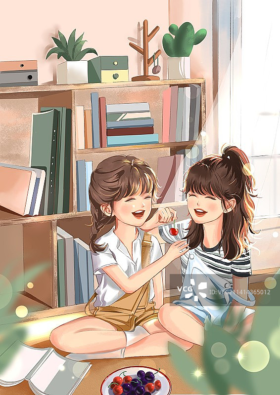 插画|闺蜜图片素材