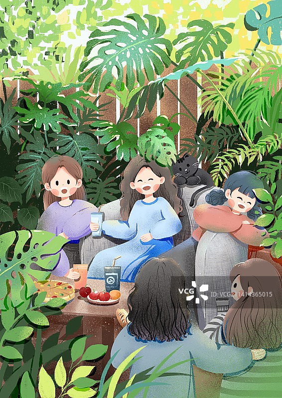 插画|聚会图片素材