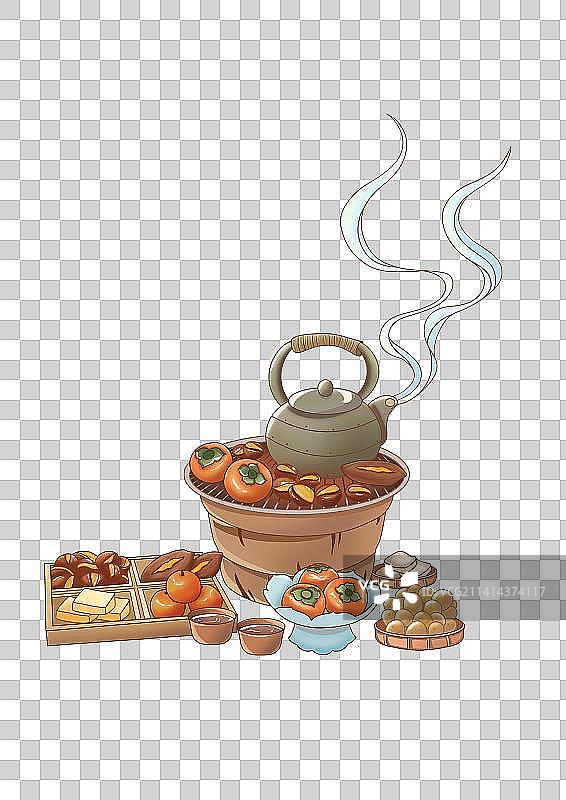 围炉煮茶图片素材