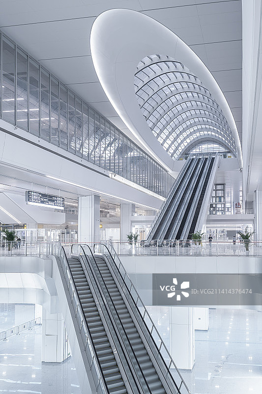 杭州西站火车站候车大厅图片素材