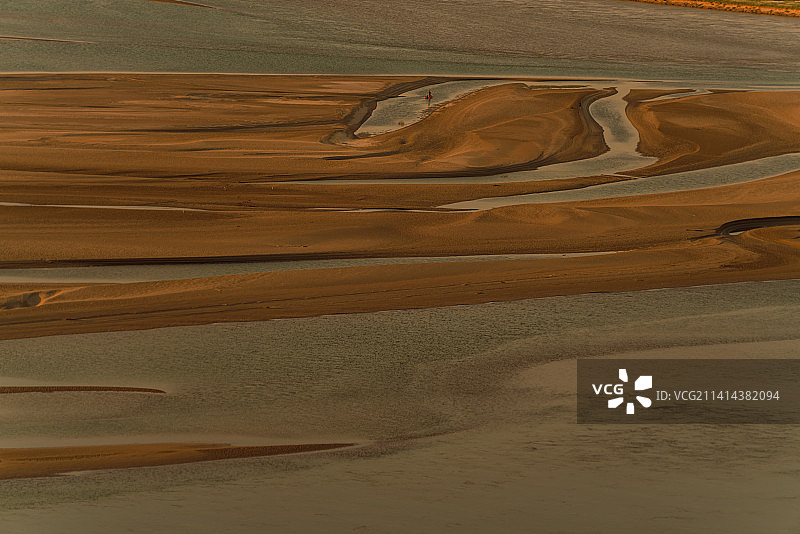 郑州黄河中下游分界外湿地滩涂图片素材