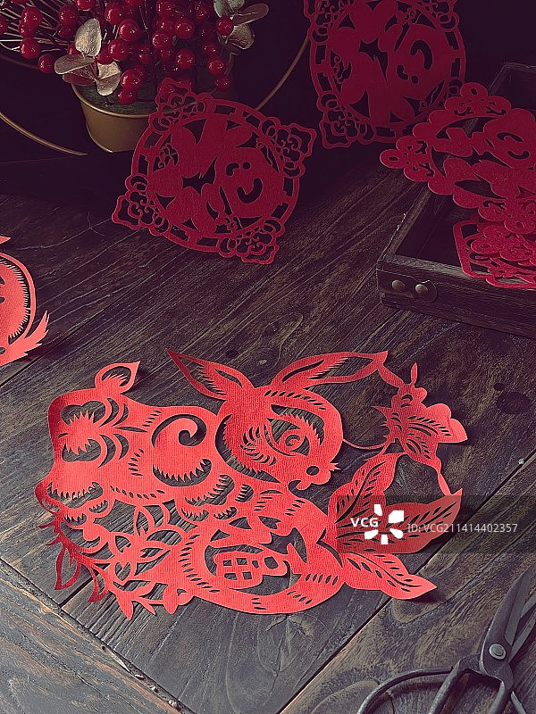 新年剪纸图片素材