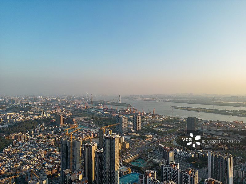 广州黄埔区城市发展图片素材