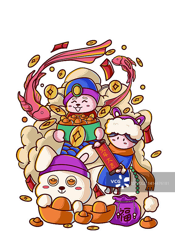 兔年大吉图片素材