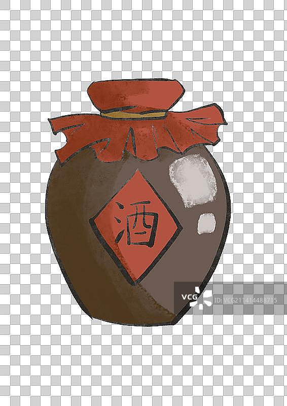 一坛酒图片素材