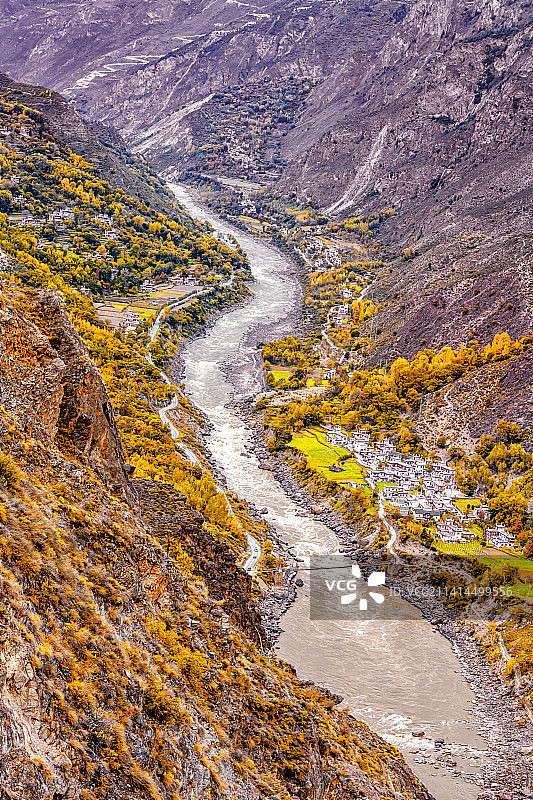 丹巴大渡河峽谷五图片素材