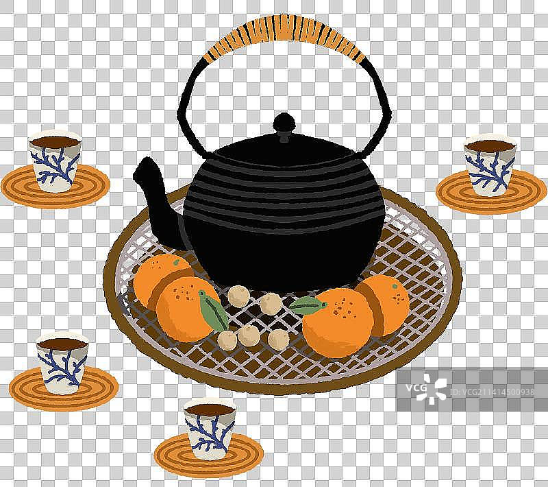 围炉煮茶图片素材