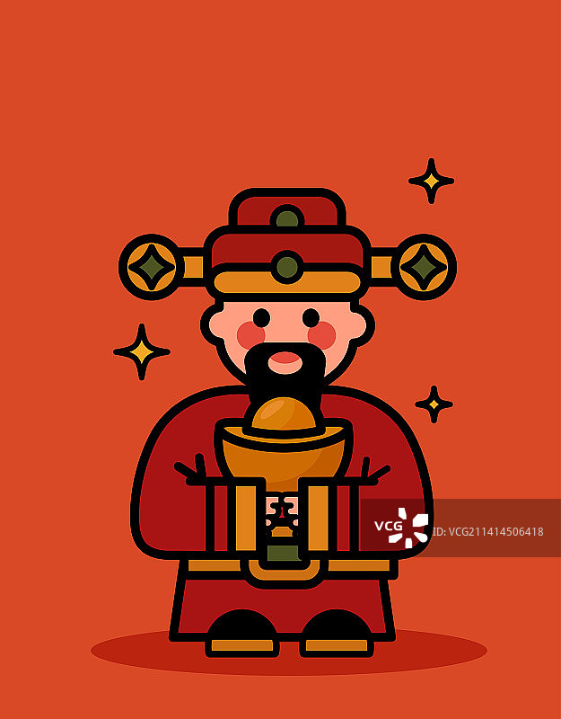 大年初五迎财神图片素材