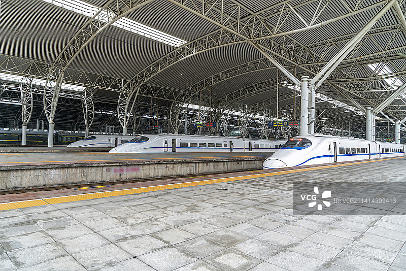 火车站高铁站站台街景图片素材