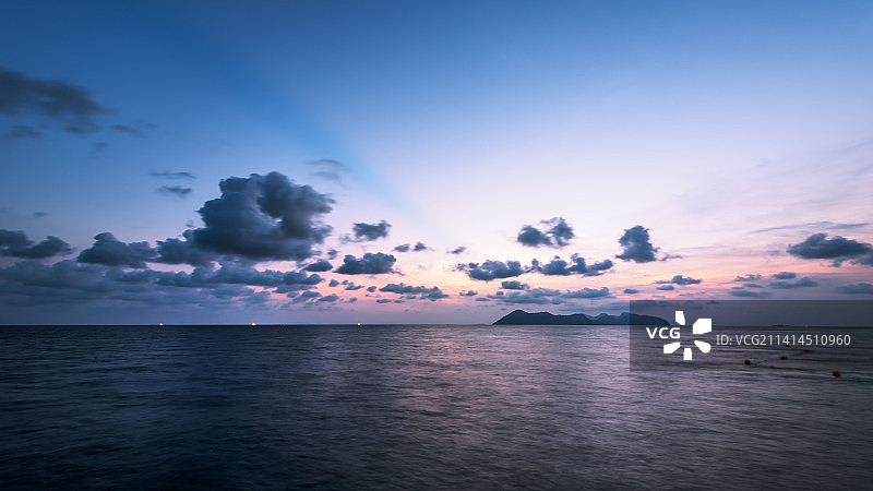 马来西亚仙本那黄昏图片素材