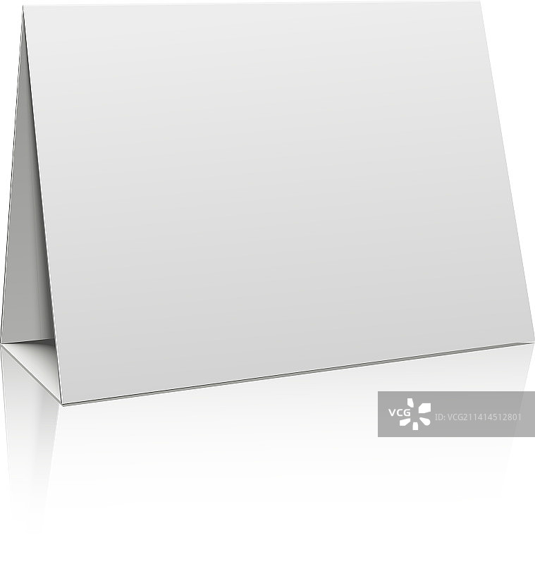 白色逼真折叠桌面日历样机图片素材