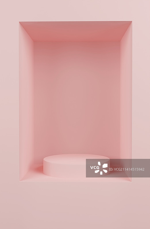 3D渲染的立体空间舞台图片素材