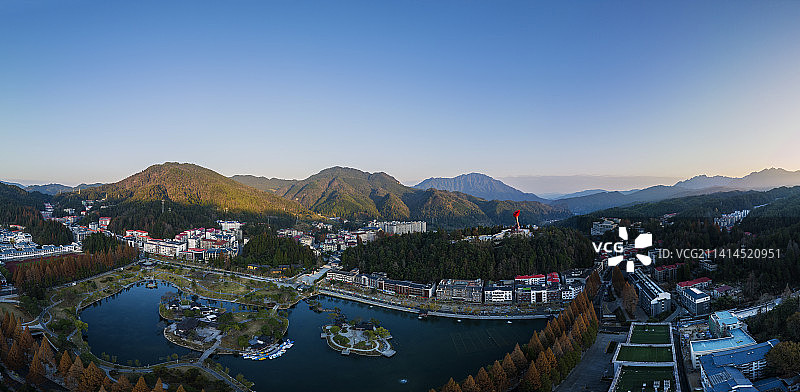 江西省井冈山市茨坪全景图片素材