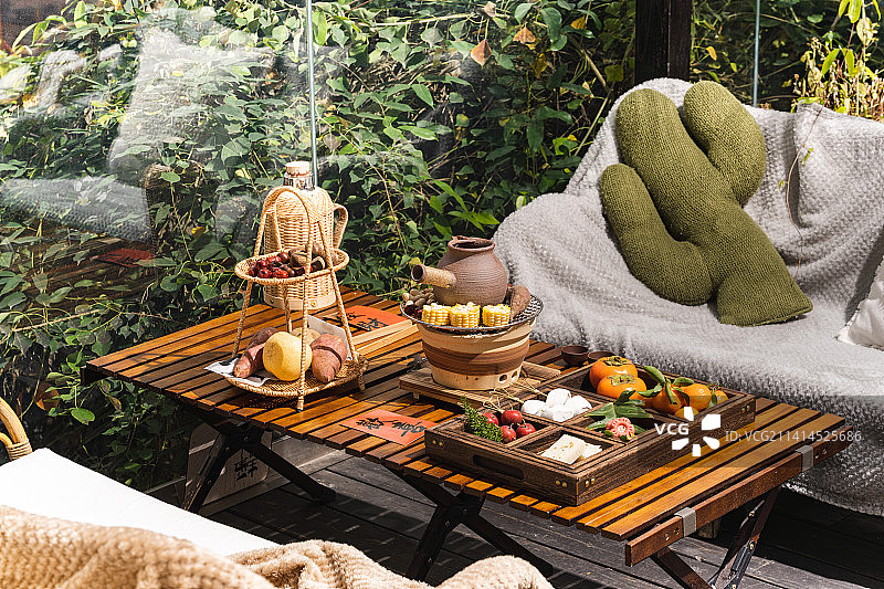 爆火下午茶 围炉煮茶 炭火煮茶 网红下午茶图片素材