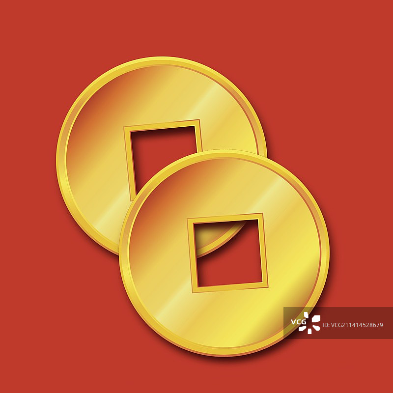 3D钱币插画图片素材